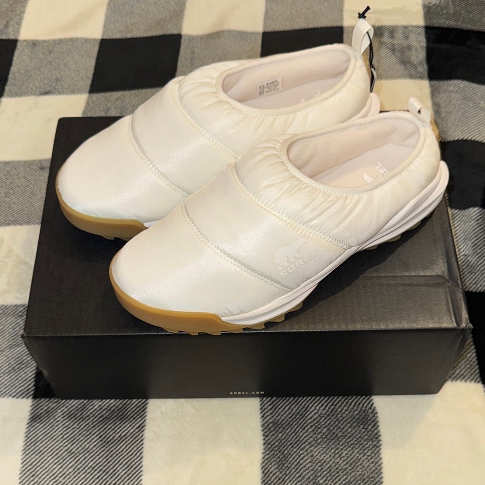 Sorel ONA RMX Puffy Slip-on Women's Sea Salt Shoes Size 9.5